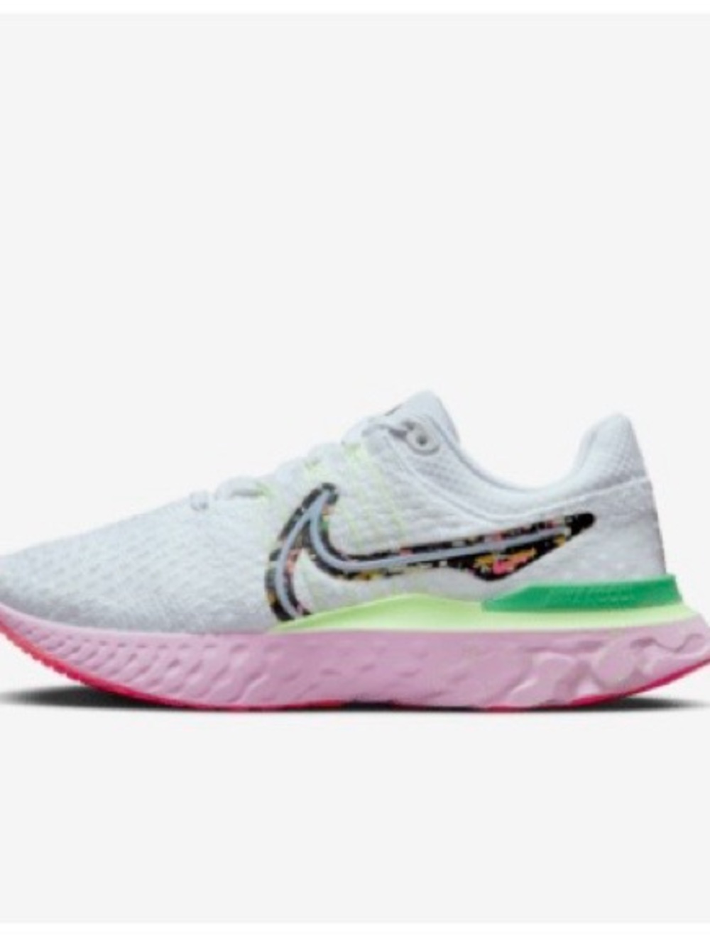 Nike Women’s infinity React 3 Running Shoe in pink foam,cobalt bliss hot punch